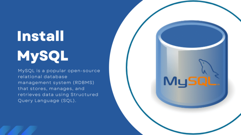 Install MySQL