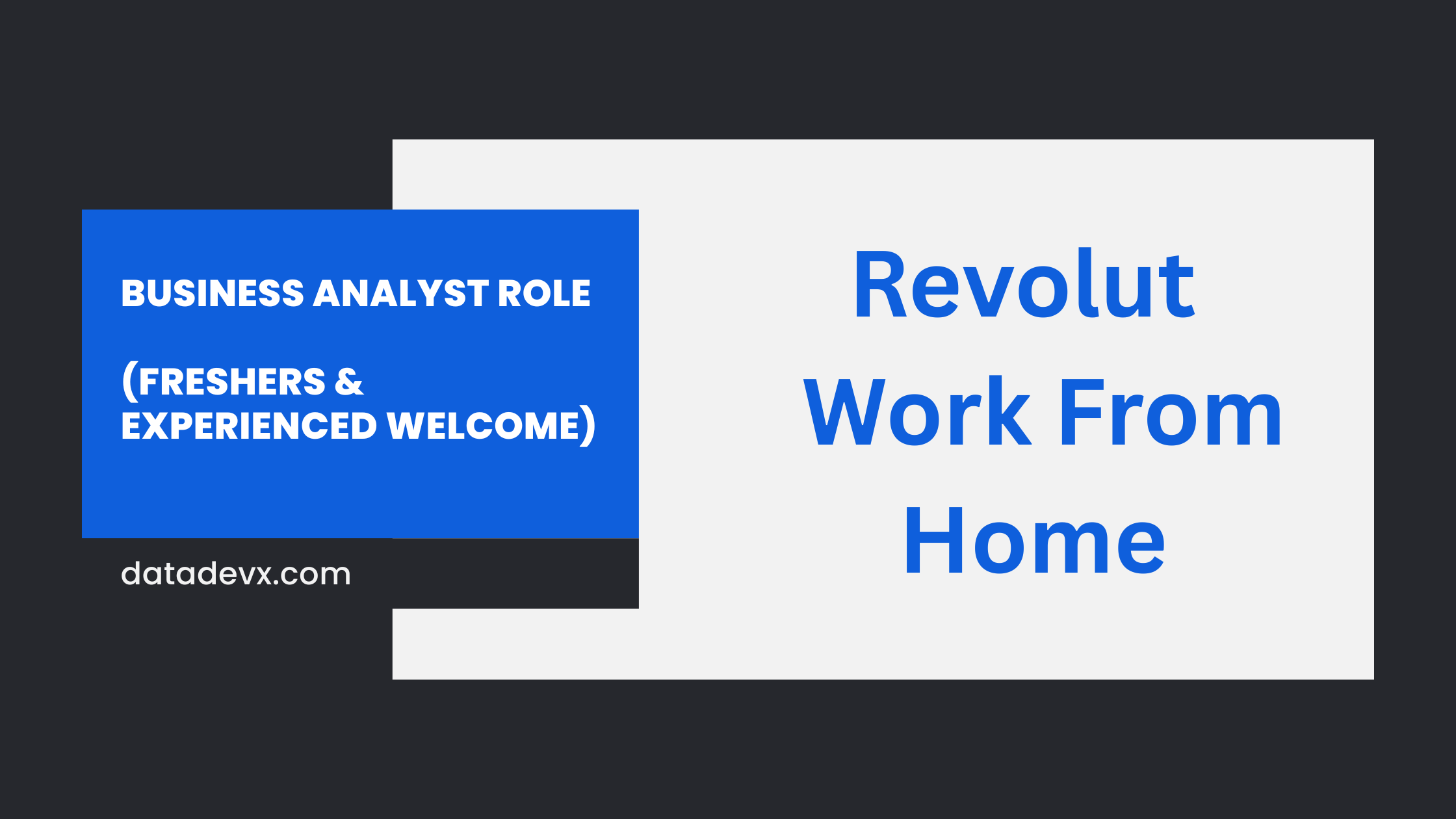 Revolut – Work From Home