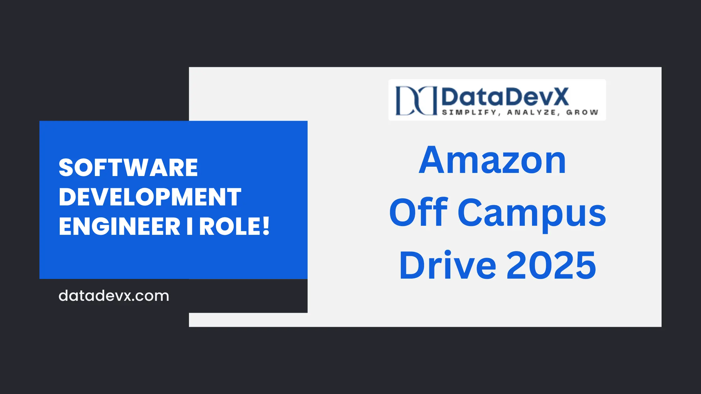 Amazon Off Campus Drive 2025: Apply Now for Software Development Engineer I Role!