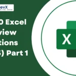 Top 10 Excel Interview Questions (2025) Part - 1