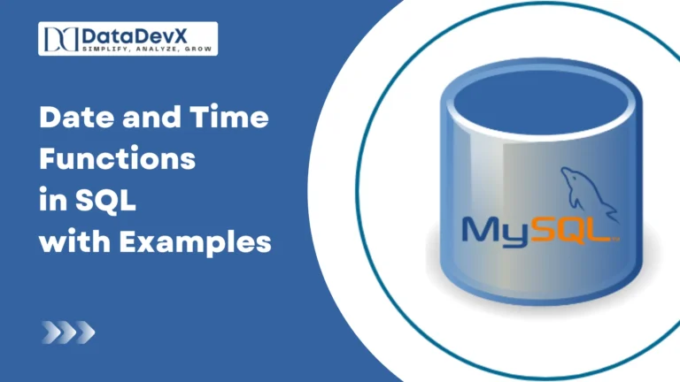 Date and Time Functions in SQL with Examples