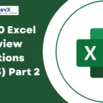Top 10 Excel Interview Questions (2025) Part – 2