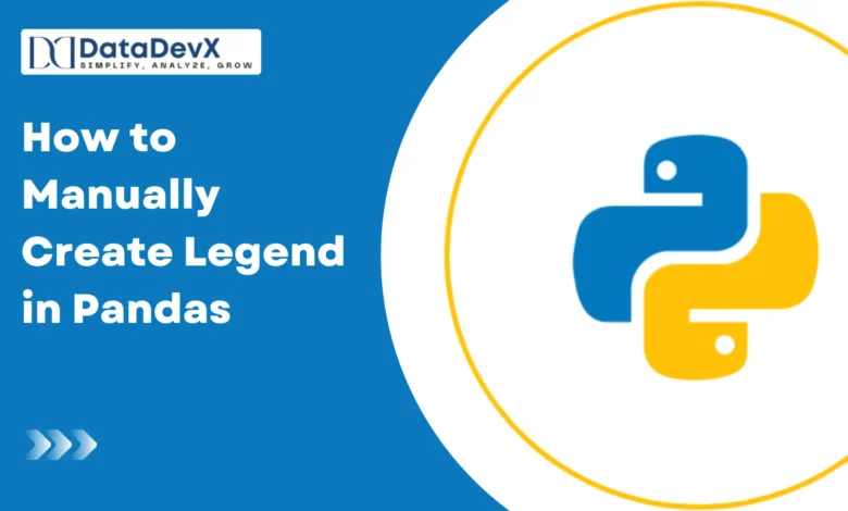 How to Manually Create Legend in Pandas