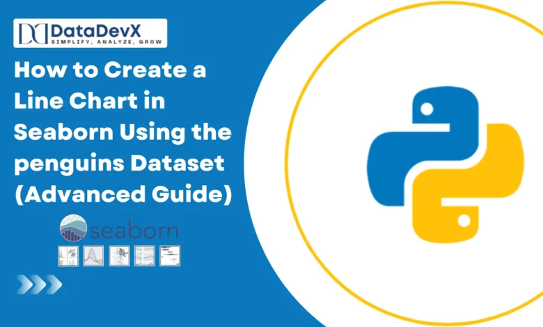 How to Create a Line Chart in Seaborn Using the penguins Dataset (Advanced Guide)